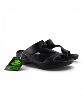 NWT DAWGS Women's Black Z Slide Sandals Light Shock Absorption 5